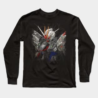 Freedom Gundam ZGMF X10A Scribble Artwork Long Sleeve T-Shirt